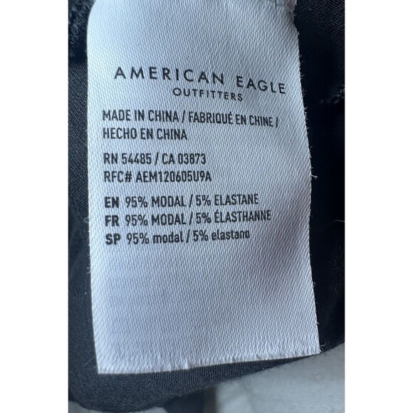 American‎ Eagle AE Soft & Sexy Halter Neck Tank Top XS Gray Black Asymmetric Hem - Picture 6 of 10